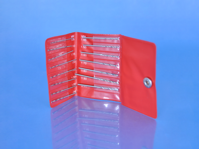 Zhss2 - Zestaw 15 precyzyjnych wierteł HSS 1,05-2,0mm w etui