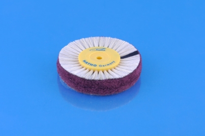 A4280 - Szczotka Polerska 80mm Białe Włosie i Włóknina