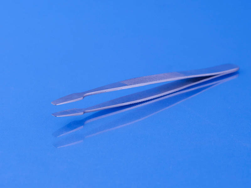 PASZP - Pęseta Szpatułkowa 12 cm ze Stali Hartowanej