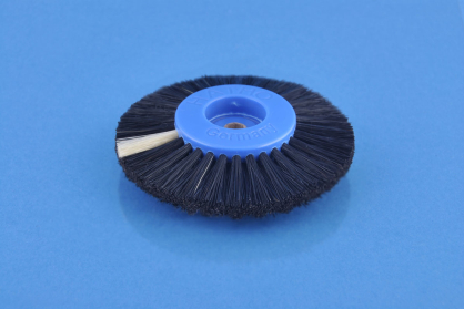 A035 - Szczotka polerska EOW 80mm czarne twarde włosie 4-rzędow